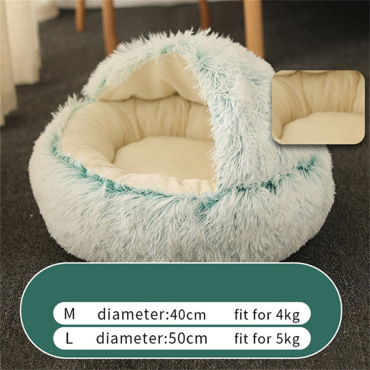 Rund Plysj Hundeseng | Skanto