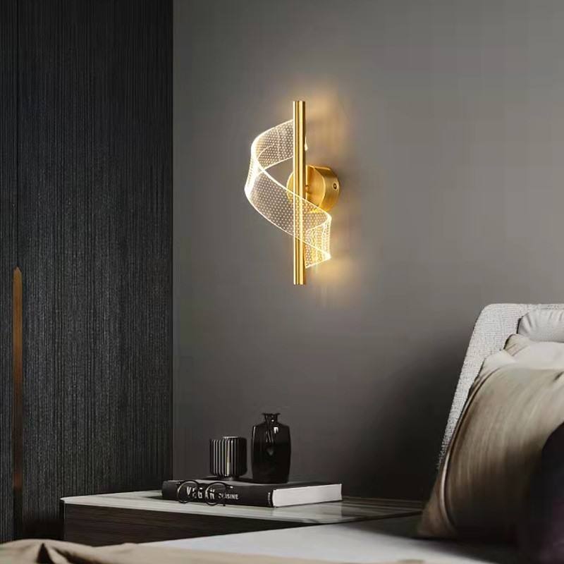 Skanto | Luksus Glass Vegglampe med Lysestake