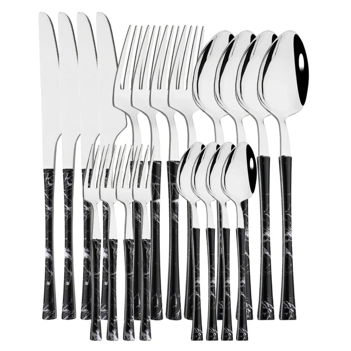 Skanto | RusticDining | Rustfritt Stål Bestikk med Treskaft
