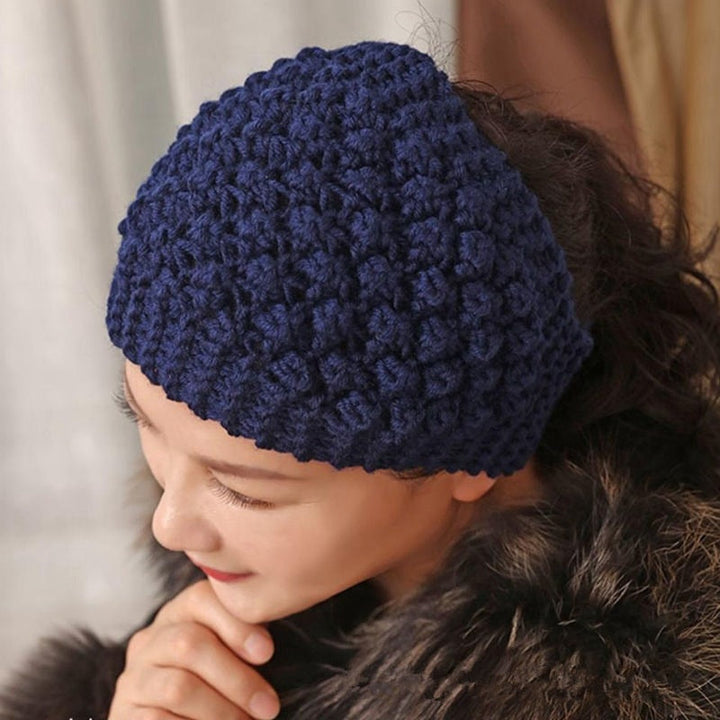 Skanto | Cozy Crown Elastisk Strikket Hodebånd