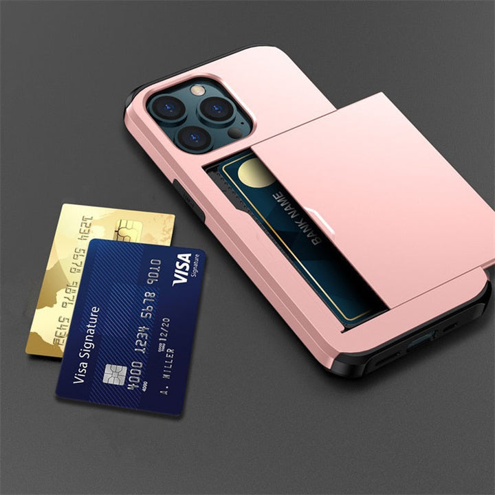 Skanto | Business Armor Slide Wallet iPhone Case