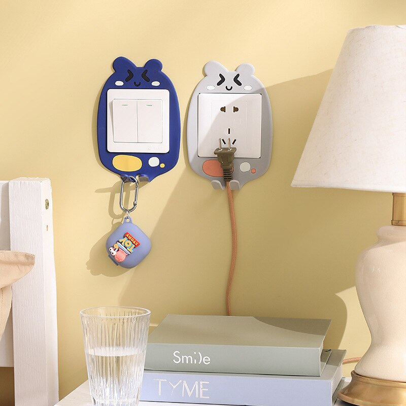 3D Luminous Cartoon Hook Outlet Sticker | Skanto