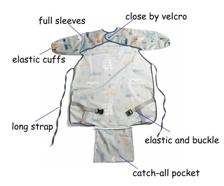 Norvo | Baby smekke med ermer – Vanntett barnesmække