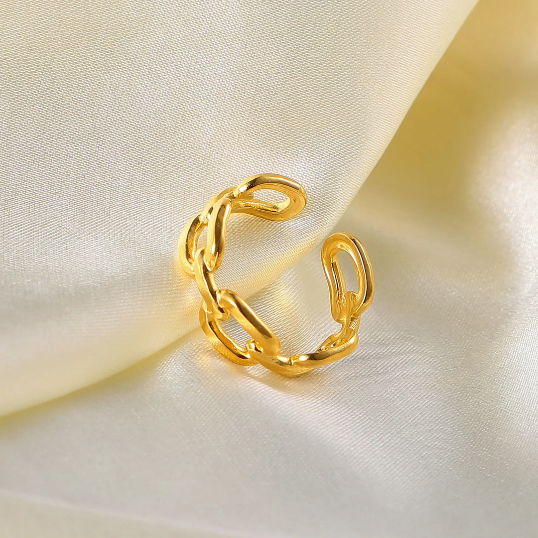 Skanto | 18k Justerbar Elegant Kjede Koblet Ring
