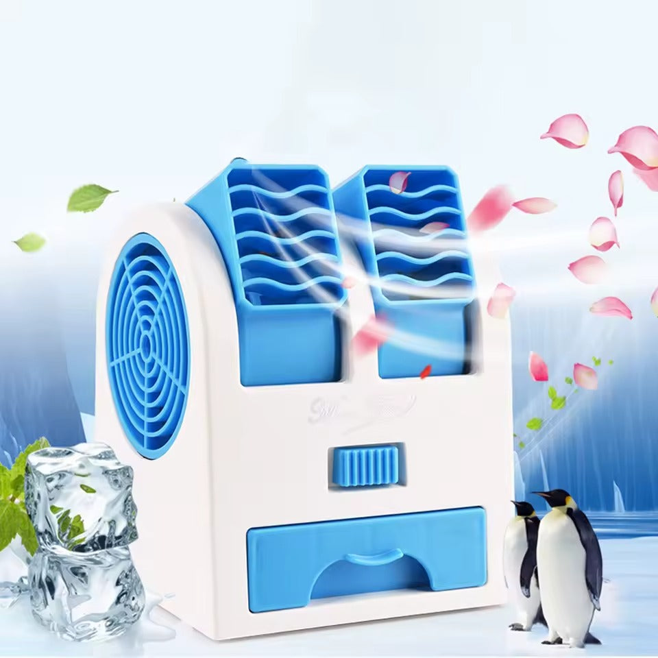 Skanto | Dual-Outlet Turbo Kjøling Skrivebords Luftfukter Vifte