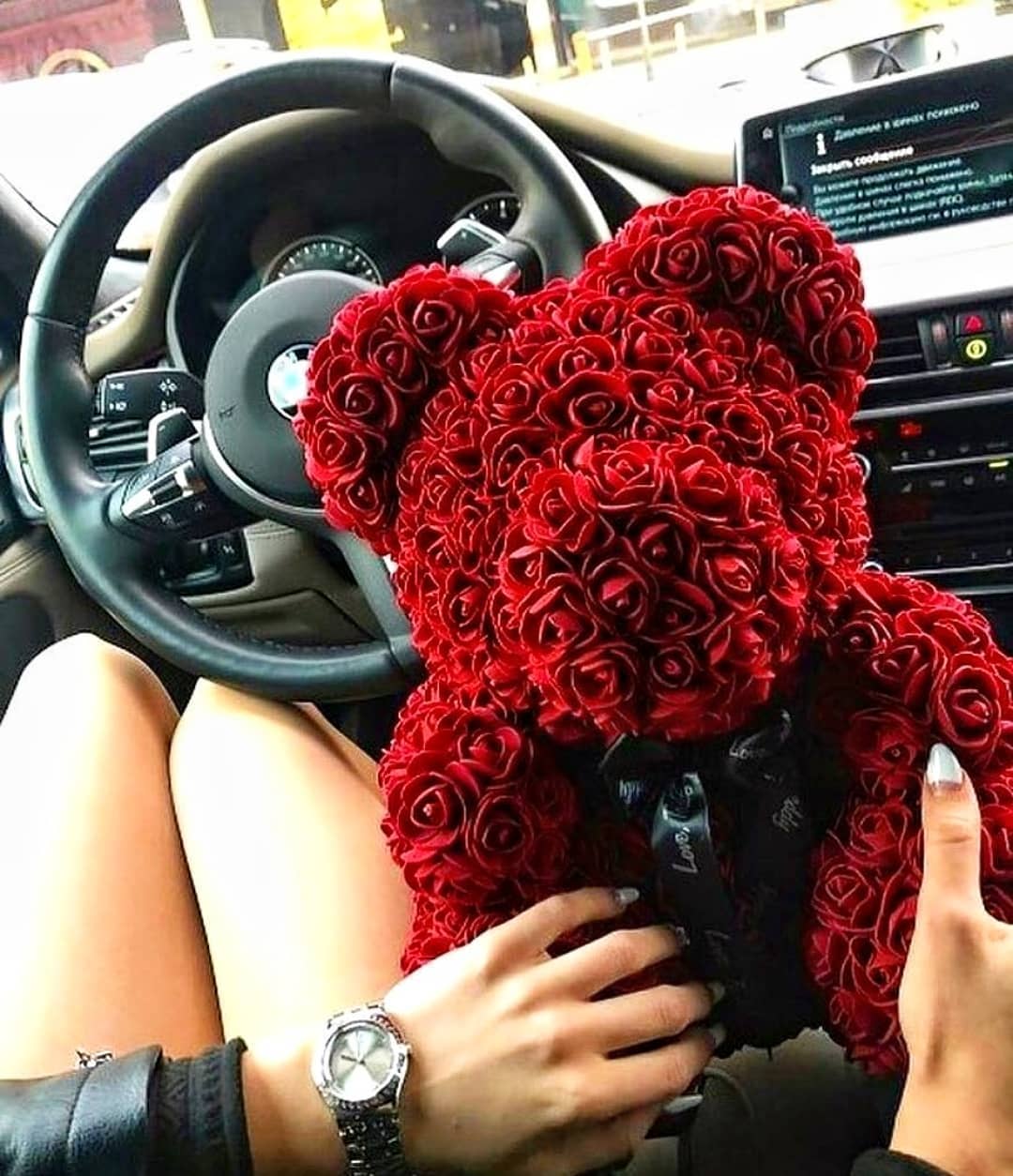 Skanto | Kunstige Rose Blomster Teddy Bjørn