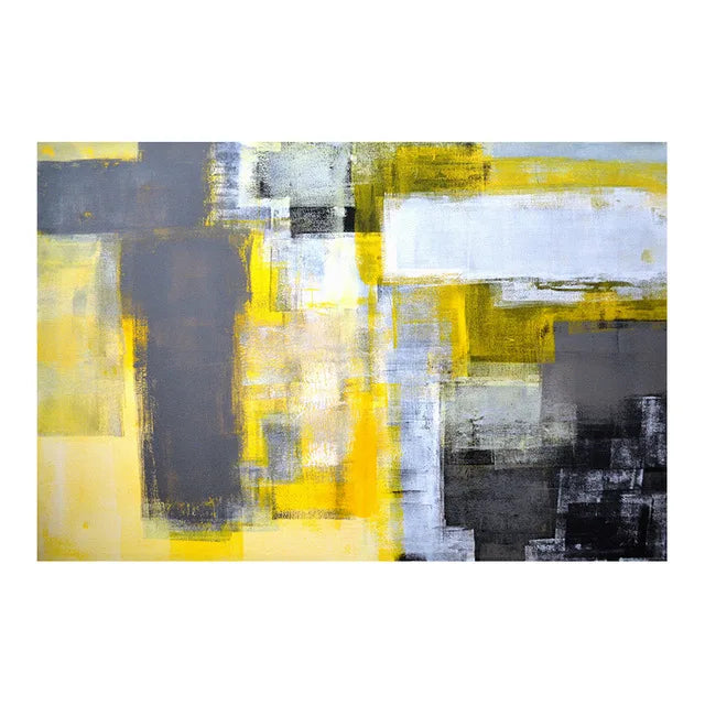 Large Format Abstract Wall Art Fine Art Canvas Prints Beige Gray Orange Neutral Color Modern Wall Decor Picture for Modern Living Room Decor | Skanto