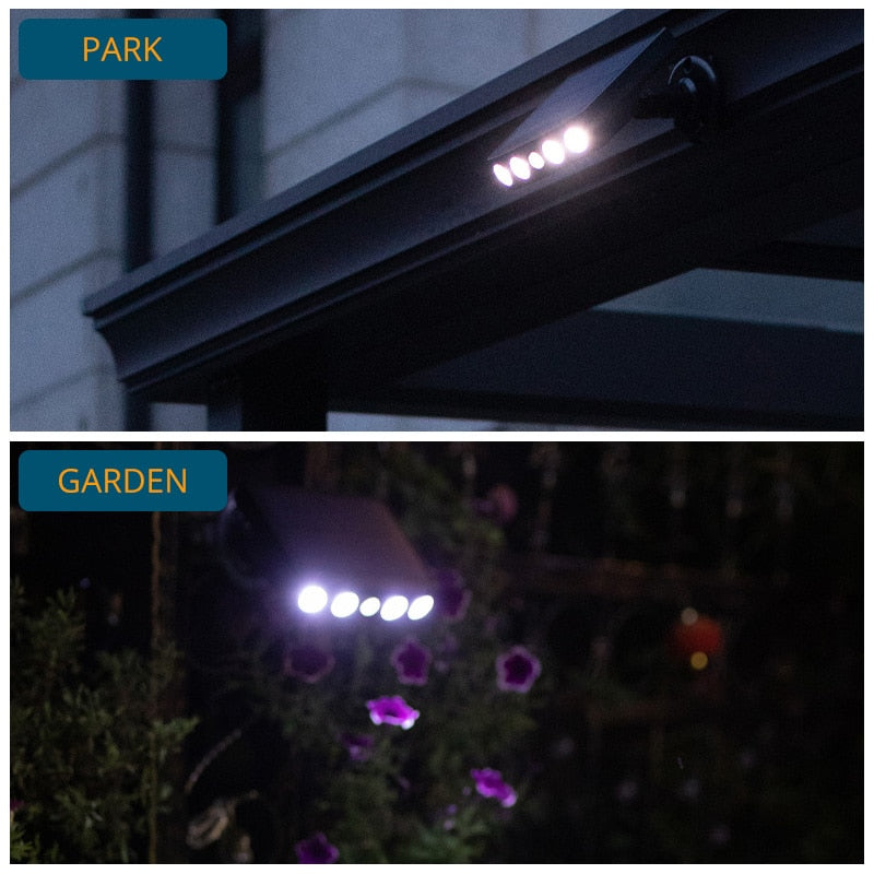 LED Solarlampe med bevegelsessensor for utendørs bruk | Skanto