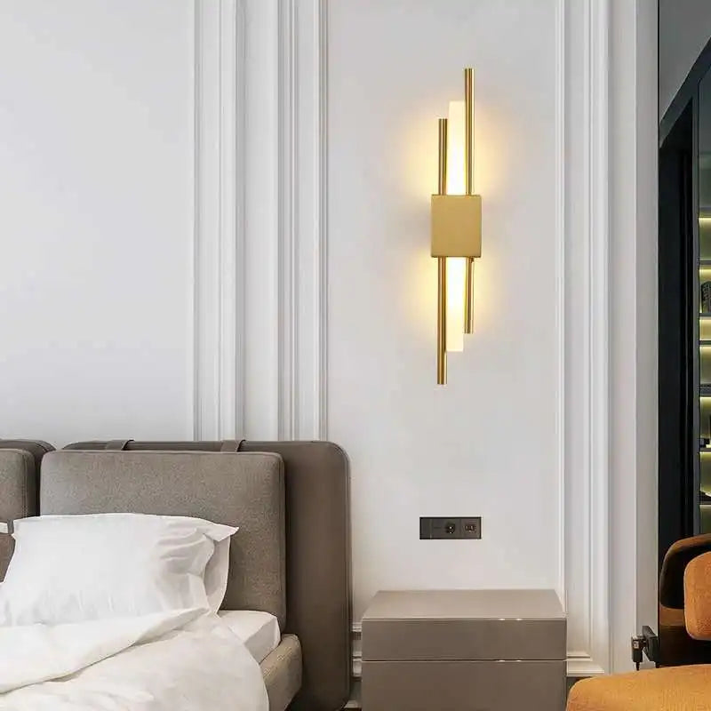 Skanto | Moderne LED Vegglampe: Innendørsbelysning for Hjem, Soverom, Nattbord, Stue, Hotell og Gangdekorasjon