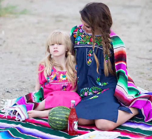 Skanto | Boho Vibrant Mexicansk Serape Teppe