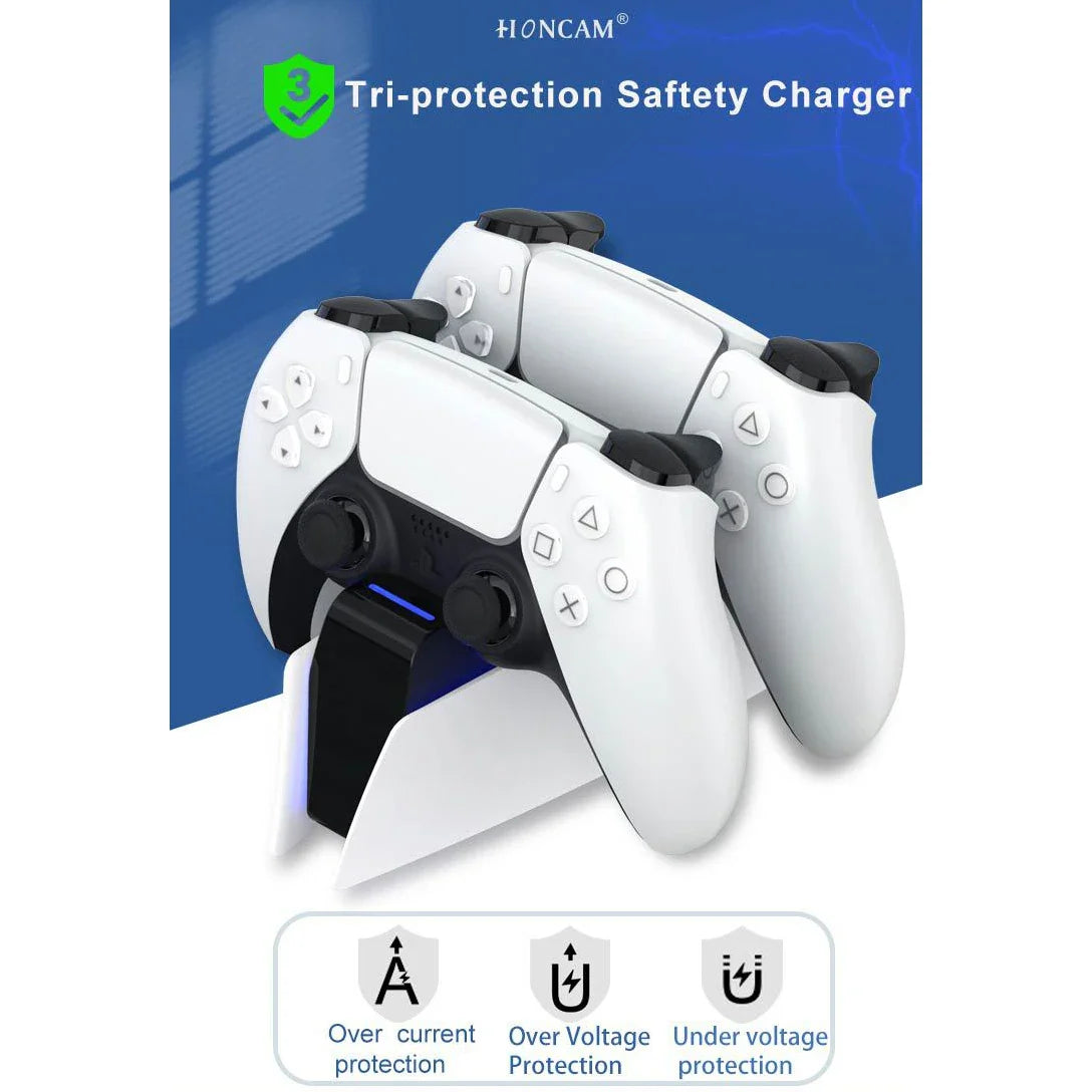 Norvo | Sony PlayStation PS5 Kontroller Lader - Dual Sense Stativ Gamepad Støtteholder Tilbehør