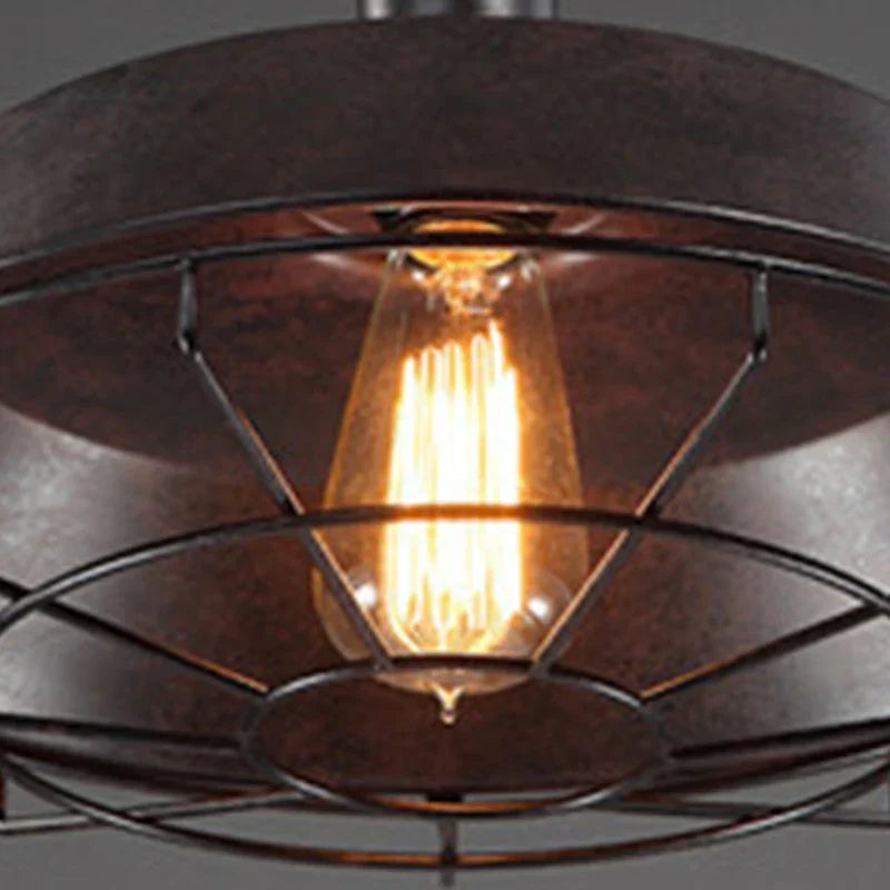 Skanto | Vintage Loft Pendelampe: Industriell Retro Jern Taklampe Krone for Stue, Restaurant, Bar, Kjøkken