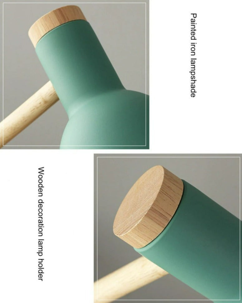 Skanto | LuminoShade – Moderne skrivebordslampe laget av tre i skandinavisk stil