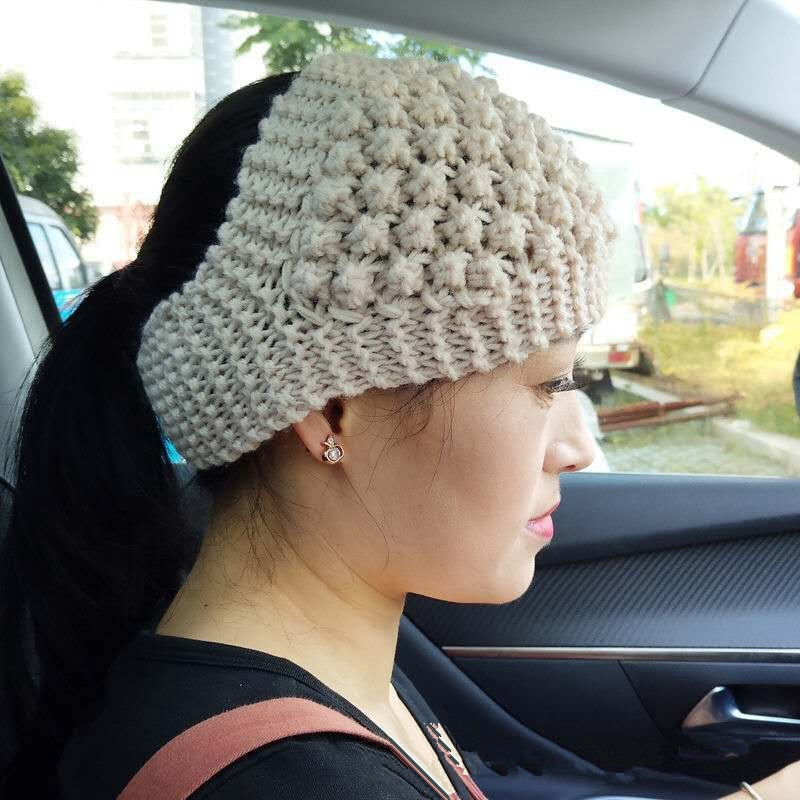 Skanto | Cozy Crown Elastisk Strikket Hodebånd