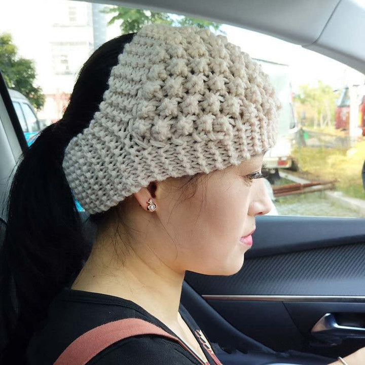Skanto | Cozy Crown Elastisk Strikket Hodebånd