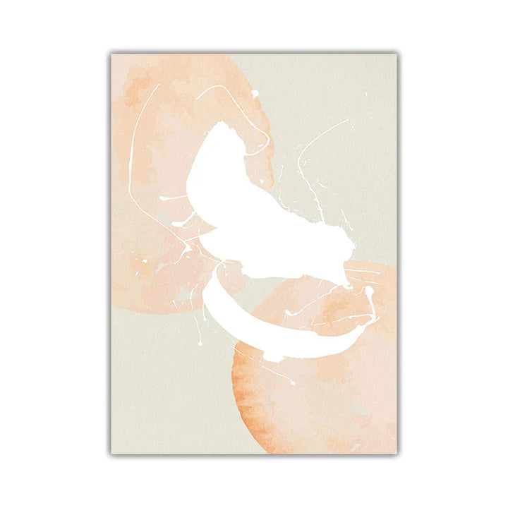 Minimalist Pastel Watercolor Wall Art Canvas Prints Modern Abstract Nordic Pictures for Living Room Bedroom Art Decor | Skanto