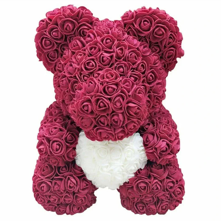 Skanto | Rose Teddy Bear with Handmade Foam Roses – 40cm