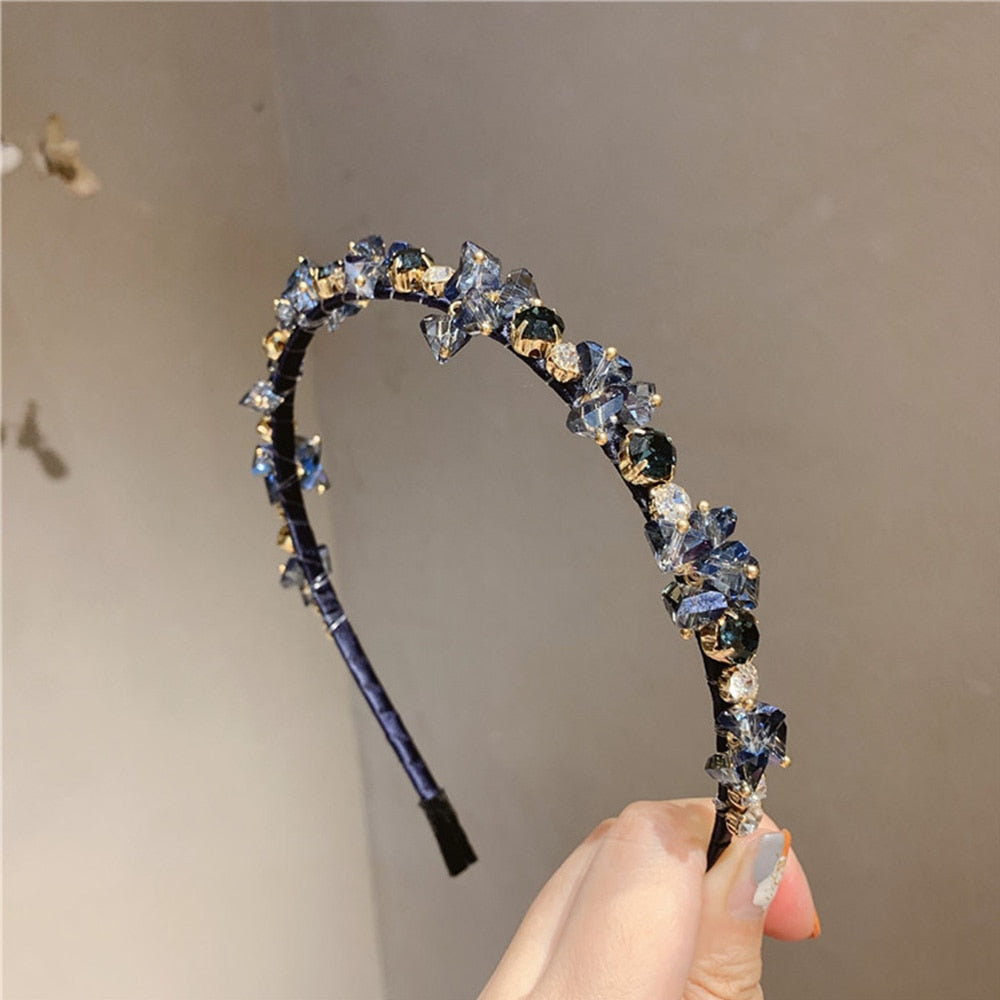 Skanto | Sofistikert Glitrende Rhinestone Krystall Hårbånd