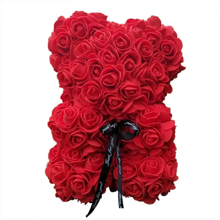 Skanto | Rose Teddy Bear with Handmade Foam Roses – 40cm