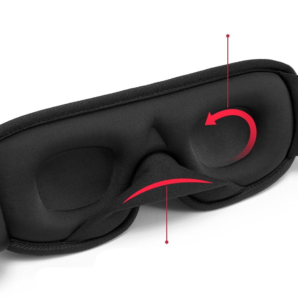 Skanto | 3D Søvnmaske | Lysblokkerende og myk polstret