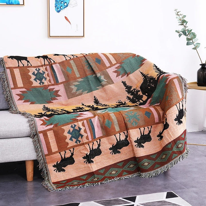 Skanto | Vintage Pumpkin Sofa Cover Blanket