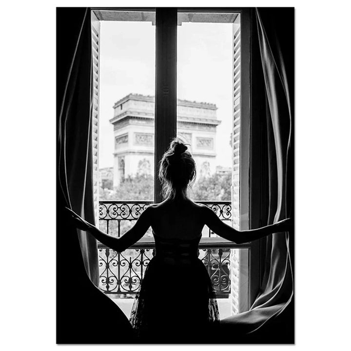 Pink Angel Wings Ballerina Wall Art Fine Art Canvas Print Black White Fashion Pictures For Living Room Bedroom Lounge Art Decor | Skanto