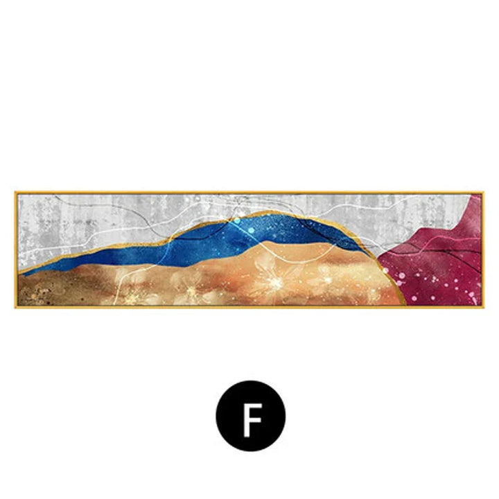 Moderne farger Mørk Abstrakt Veggkunst Fin Kunst Lærredstrykk Bredformat Bilder For Over Sofa Bilder For Over Sengen | Skanto
