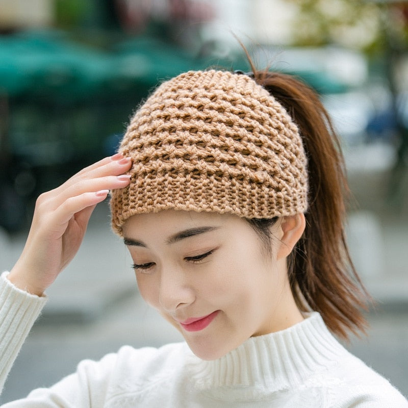 Skanto | Cozy Crown Elastisk Strikket Hodebånd