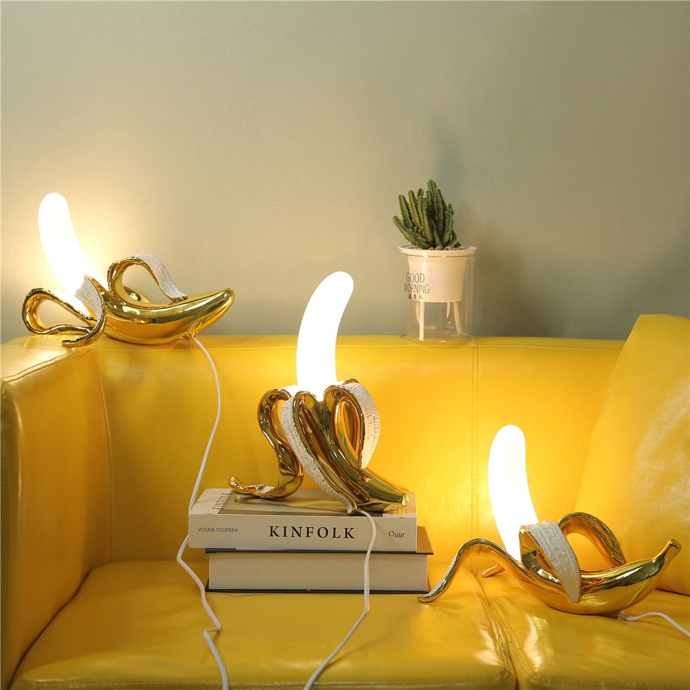 Skanto | GoldenBanana - Elegant Art Deco Bordlampe