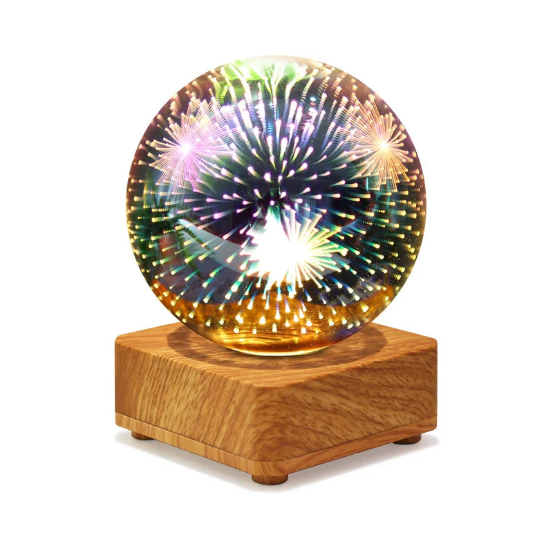 Skanto | LumiNova 3D Nattlys | Fargeforandrende Stjernehimmel Lampe | USB LED Dekorativ Lys | For Soverom & Gaveideer