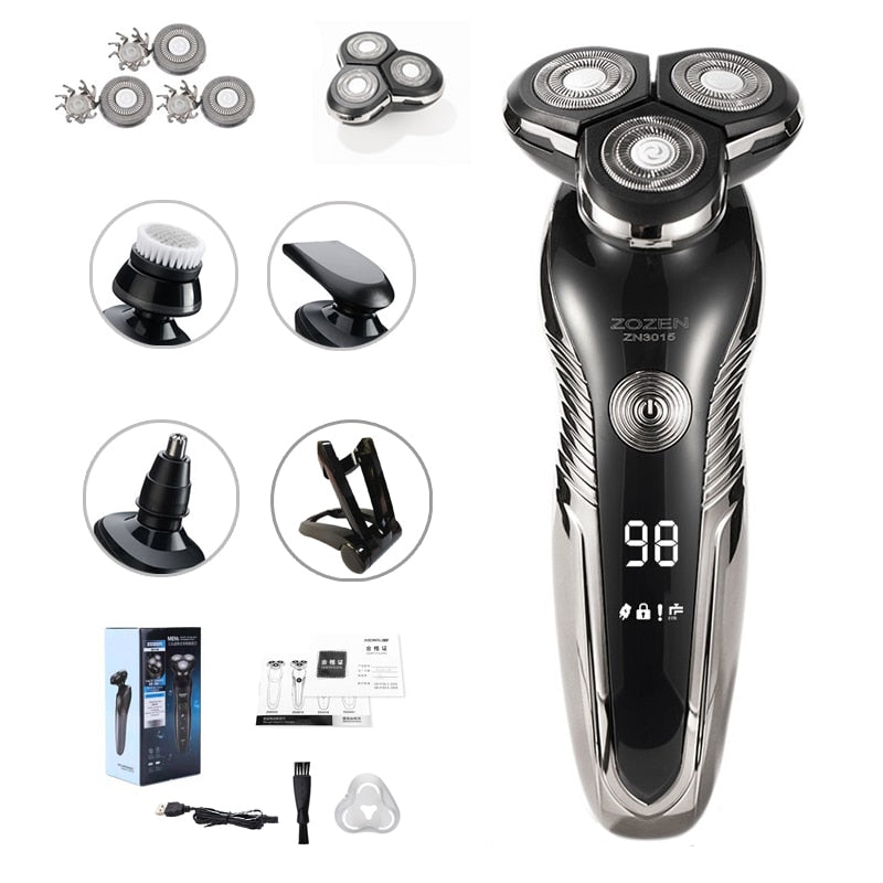 Serie Barbermaskin – Oppladbar Barbermaskin for Fuktig og Tørt Skanto
