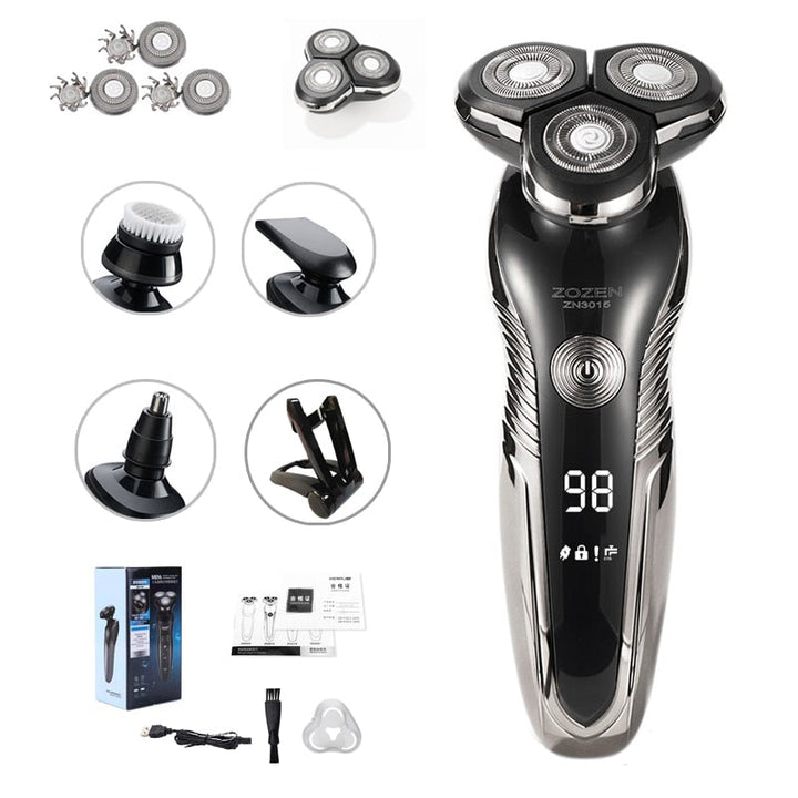 Serie Barbermaskin – Oppladbar Barbermaskin for Fuktig og Tørt Skanto