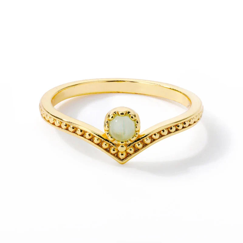 Skanto | Vintage Inspirert Opal Crown Point Ring