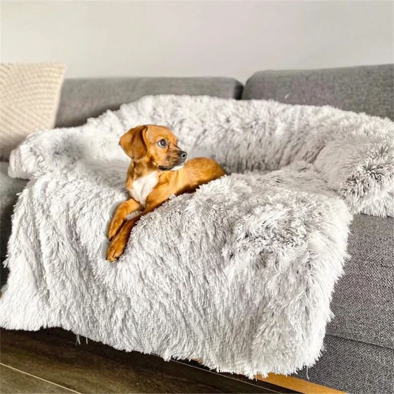 Skanto | Fluffy kjæledyrsofa for koselig søvn & møbelbeskyttelse