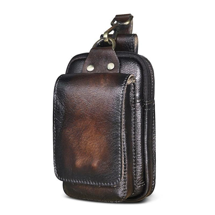 Skanto | Elegant lærbelte-pouch for menn