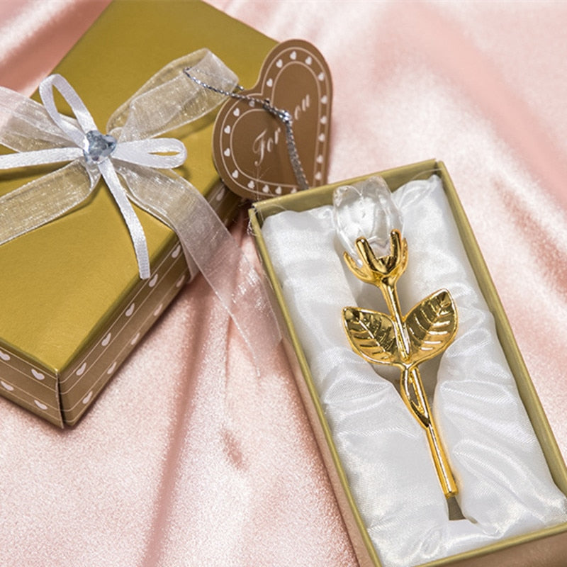 Luksuriøs Kristallrose i Geschenkbox – Valentinstagsgeschenk für Sie