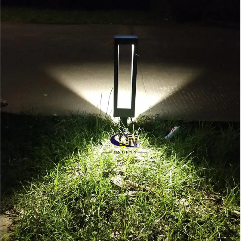 Skanto | 15W LED hagen lampe: aluminiumstolpe lampe for utendørs gårdsplass, villa landskapsbelysning