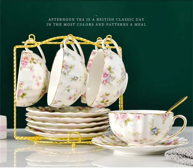 Skanto | Elegant Bone China Porcelain Coffee Cup - Luksuriøs og Unik Design