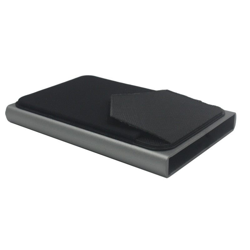 Skanto | Pop-Out Aluminium RFID Blokkerende Lommebok med Hurtigtilgang Skyver