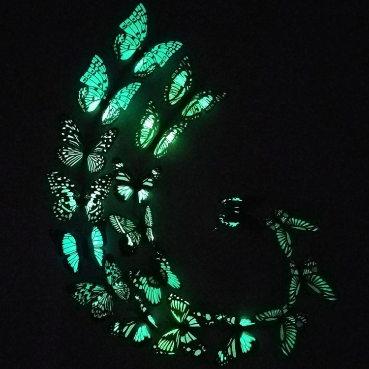 10stk Fashion Luminous Butterfly med Magnet Simulering Kjøleskapsmagneter Veggklistermerke Hagedekorasjon, Tilfeldig Fargelevering