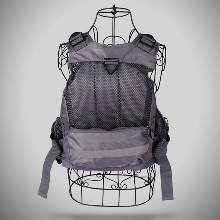 Norvo | MEN Utendørs Multifunksjonell Fiskeforankringsvest (Grå)