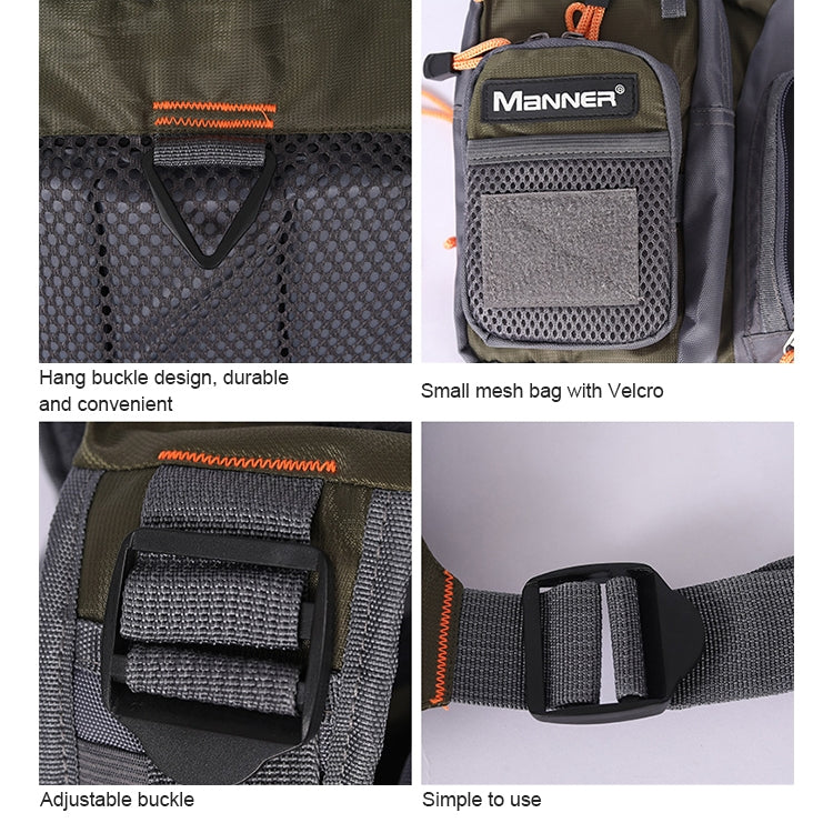 Norvo | MEN Utendørs Multifunksjonell Fiskeforankringsvest (Grå)