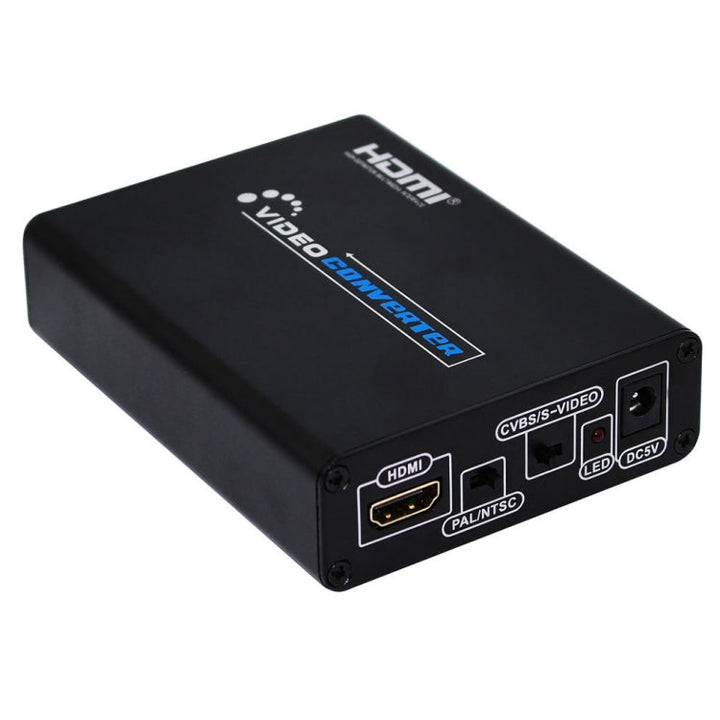 Skanto | HDMI til Composite / AV S-Video Converter RCA CVBS/L/R Video Converter Adapter, EU Plugg