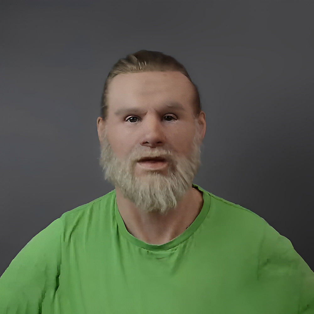 Realistisk Gammel Mann Maske – Halloween og Cosplay Lateks Maske med Bevegelig Mun | Skanto