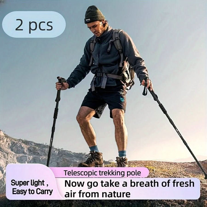 Skanto | Justerbare aluminiums trekkingstaver for sikker fottur