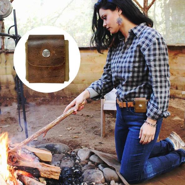 Skanto | Lær- og seilduk bushcraft-veske