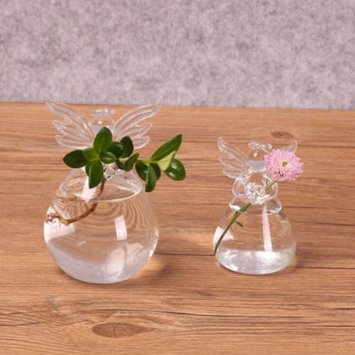 Skanto | Angel Time Transparent Glass Vase