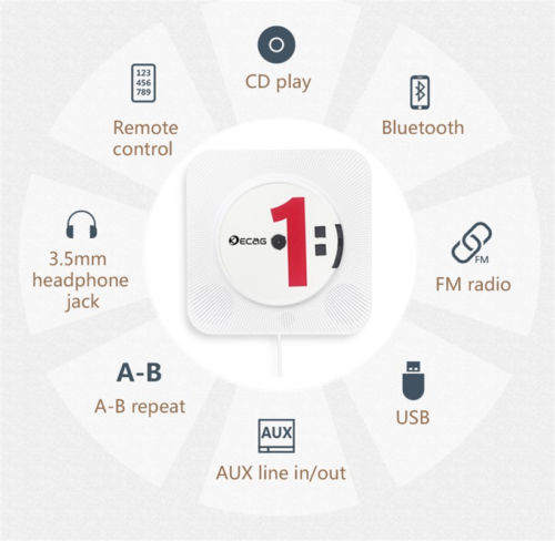 Skanto | Sound Wave CD Spiller Bluetooth Høyttaler