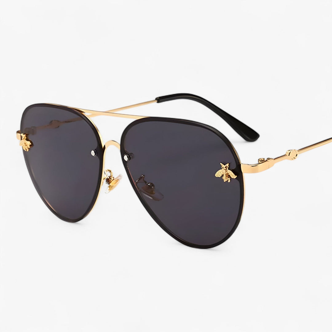 Vintage Pilot Sunglasses with Bee Detail – Halcyon | Skanto