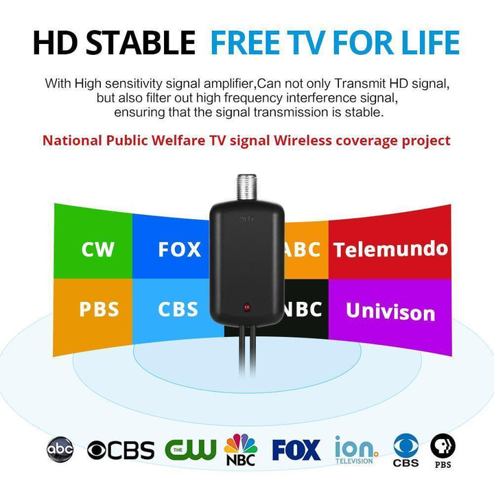 Skanto | HDTV Antenne med Forsterker Signal Booster Innendørs